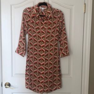 DVF Diane Von Furstenberg silk shirt dress